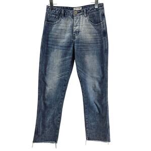 One Teaspoon Jeans Womens 26 Truckers Mid Waist Straight Leg Cropped‎ Designer